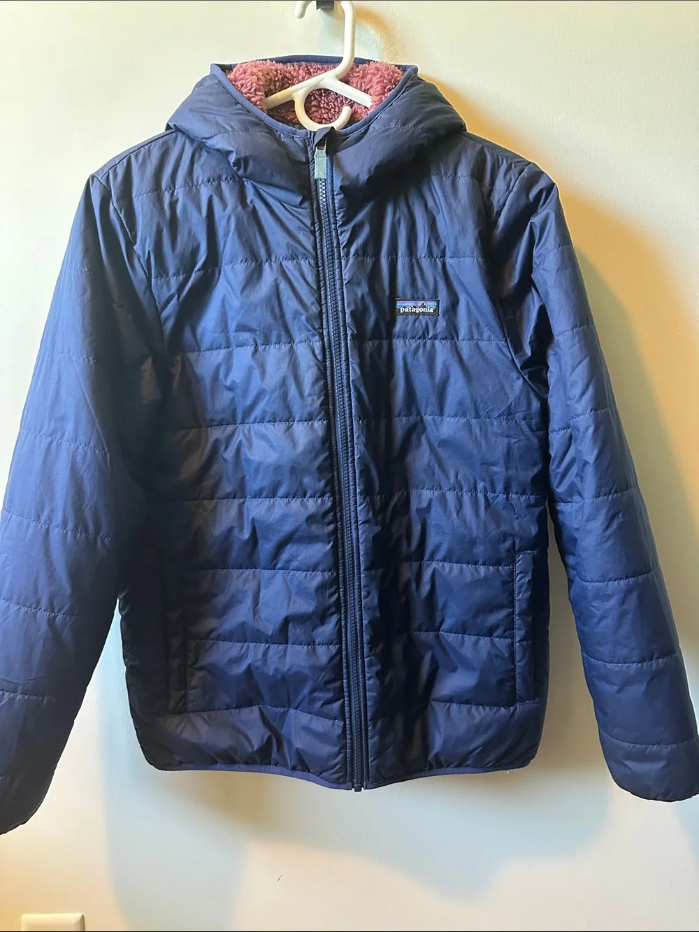 PATAGONIA Hooded Kids Puffer with Fleece Lining